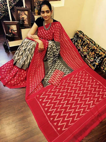 Purple Ikkat Sarees