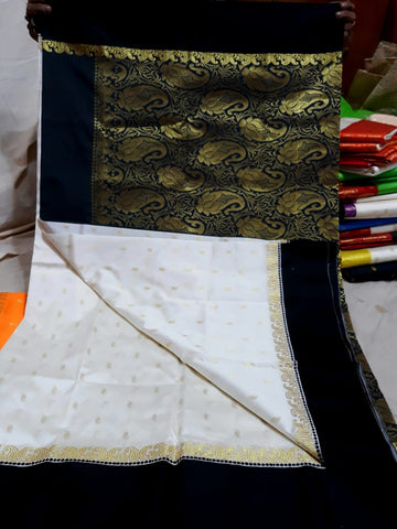 Red Black Garad Silk Sarees