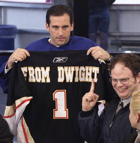 the office hockey jersey from dwight