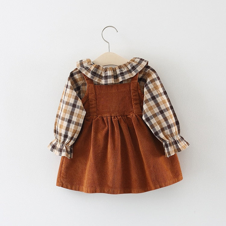 plaid baby girl outfit