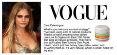 Vogue Article - Bee Yummy Skinfood - Cara Delevingne