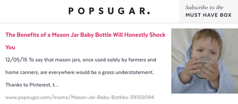 Popsugar Mason Bottle Press