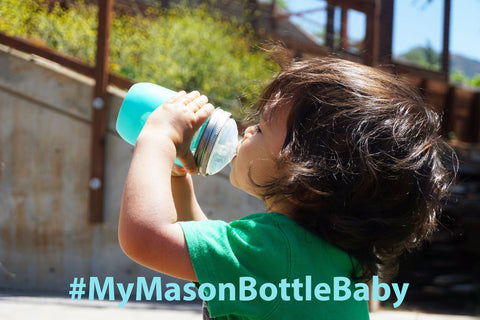 Enter the Mason Bottle Giveaway on Instagram to win an exclusive baby bottle gift card!