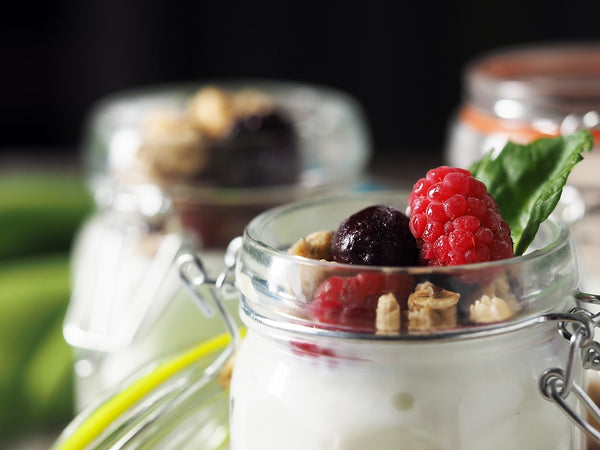 mason bottle probiotics yogurt 