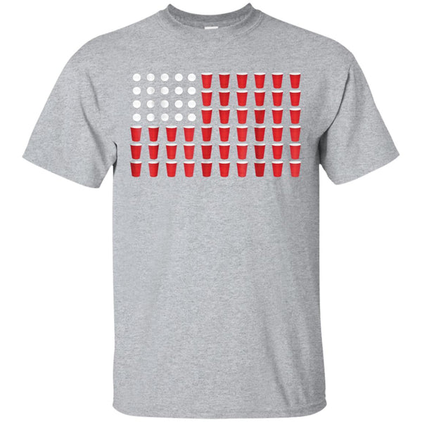 beer pong flag shirt