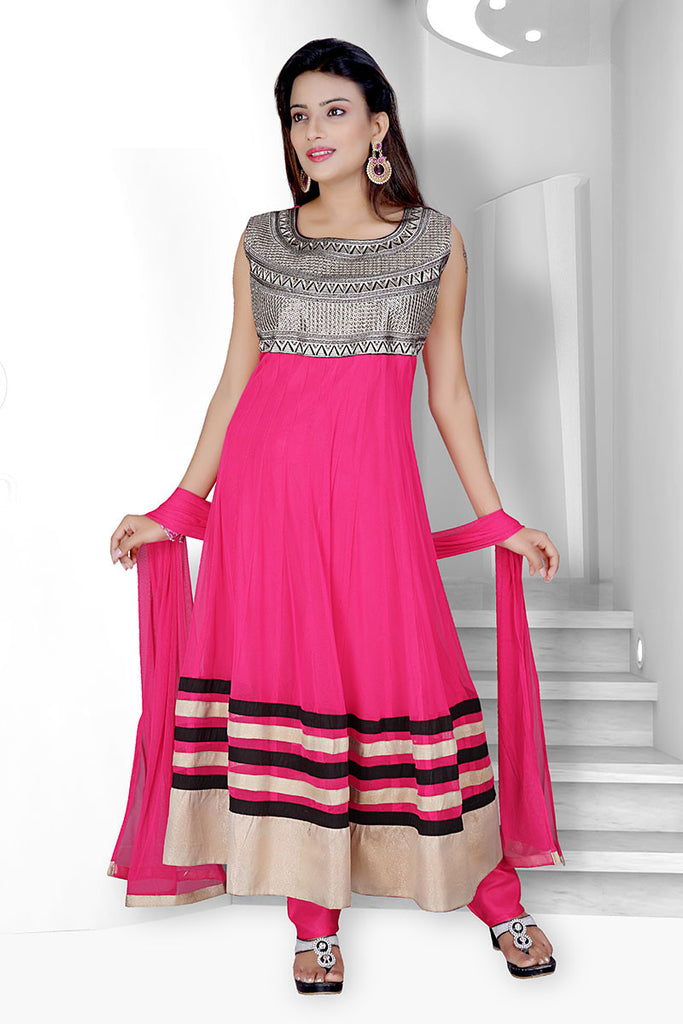 Women Anarkali Suit RM-F-142-Fuschia
