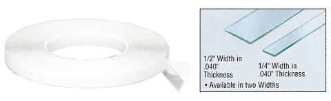 CRL Transparent 1/2" x .040" x 36' Acrylic Very Hi-Bond Adhesive Tape - AT0401236
