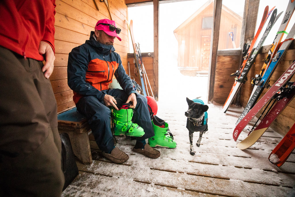 Booting up at Valhalla Mountain Touring