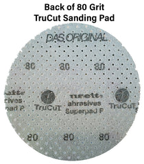 Back of 80 grit TruCut Sanding Pad
