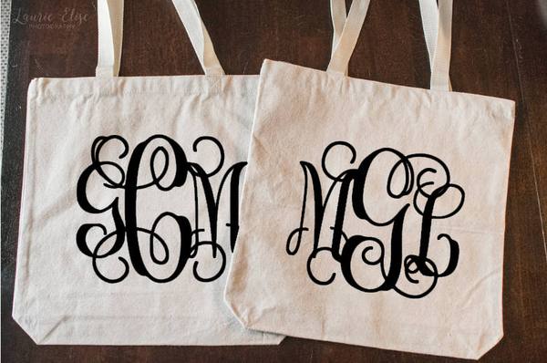 monogram canvas bag