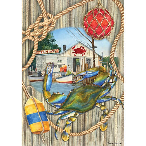 Crab Shack - Garden Flag - FlagsOnline.com by CRW Flags Inc.