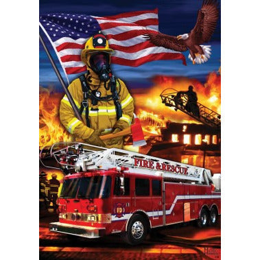 Firefighters - Garden Flag - FlagsOnline.com by CRW Flags Inc.