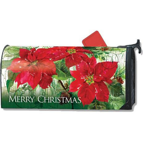 Christmas Poinsettias Standard Mailbox Cover - FlagsOnline.com by CRW Flags Inc.