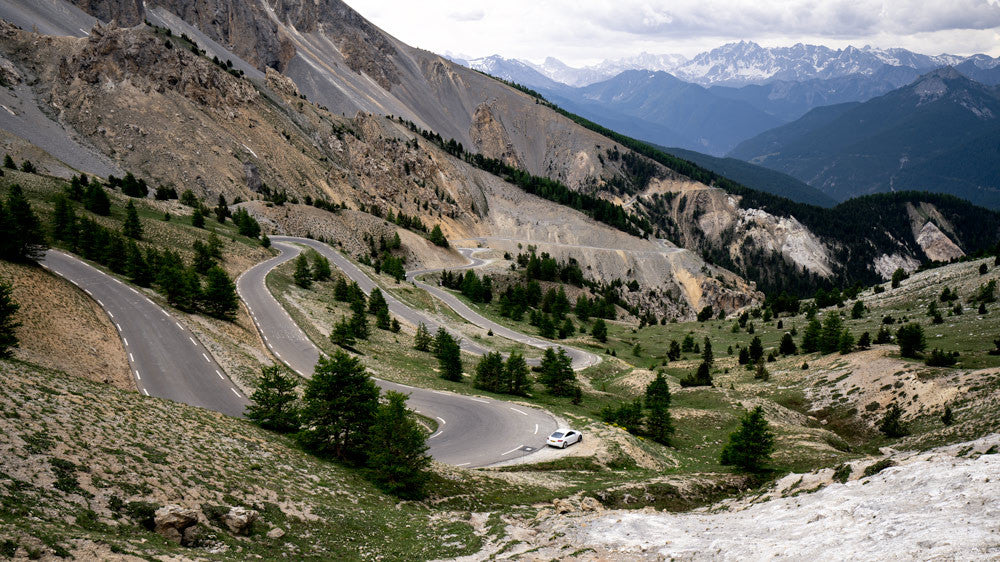 Cycling photography of the Col d'Izoard