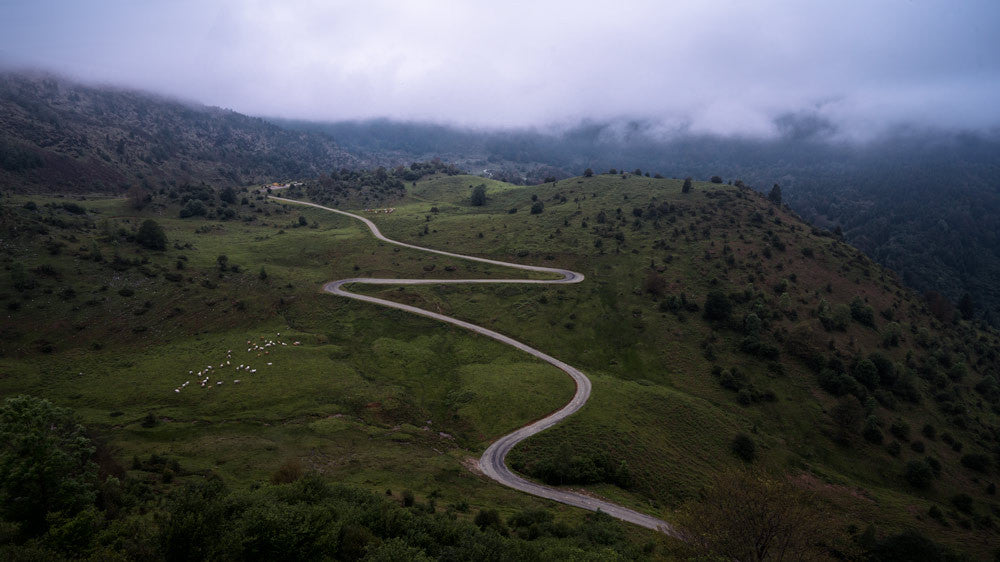 Cycling photography of the Pyrenees