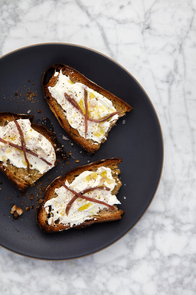 ricotta anchovy toast
