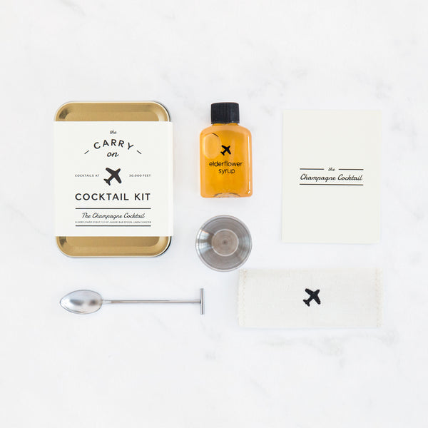 champagne carry on cocktail kit
