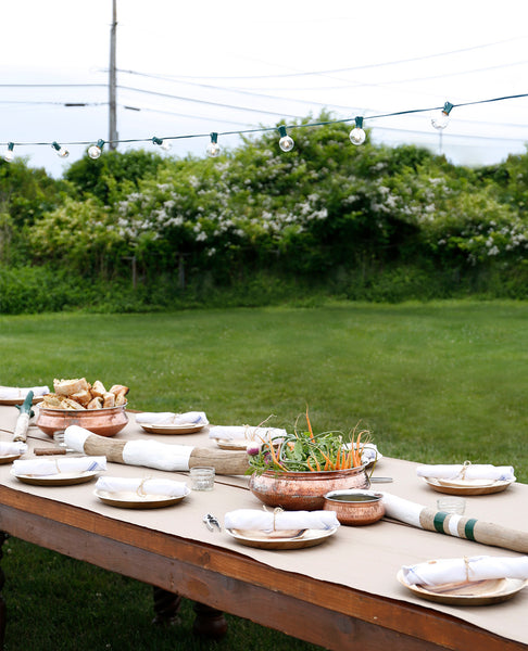 summertime outdoor dining