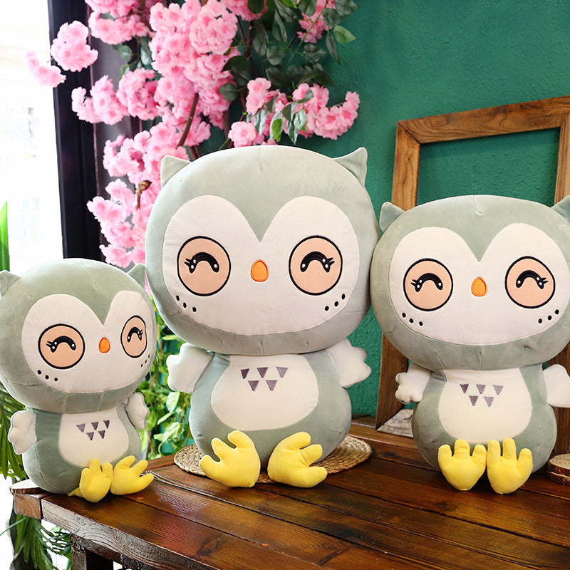 Soft Stuffed Cuddly Owl Plush Animal Pack Toy Fashion Pink Doll Kids Gifts 