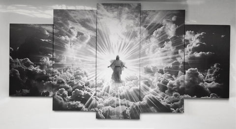 Jesus is Coming Limited Edition Grayscale Canvas Print Example