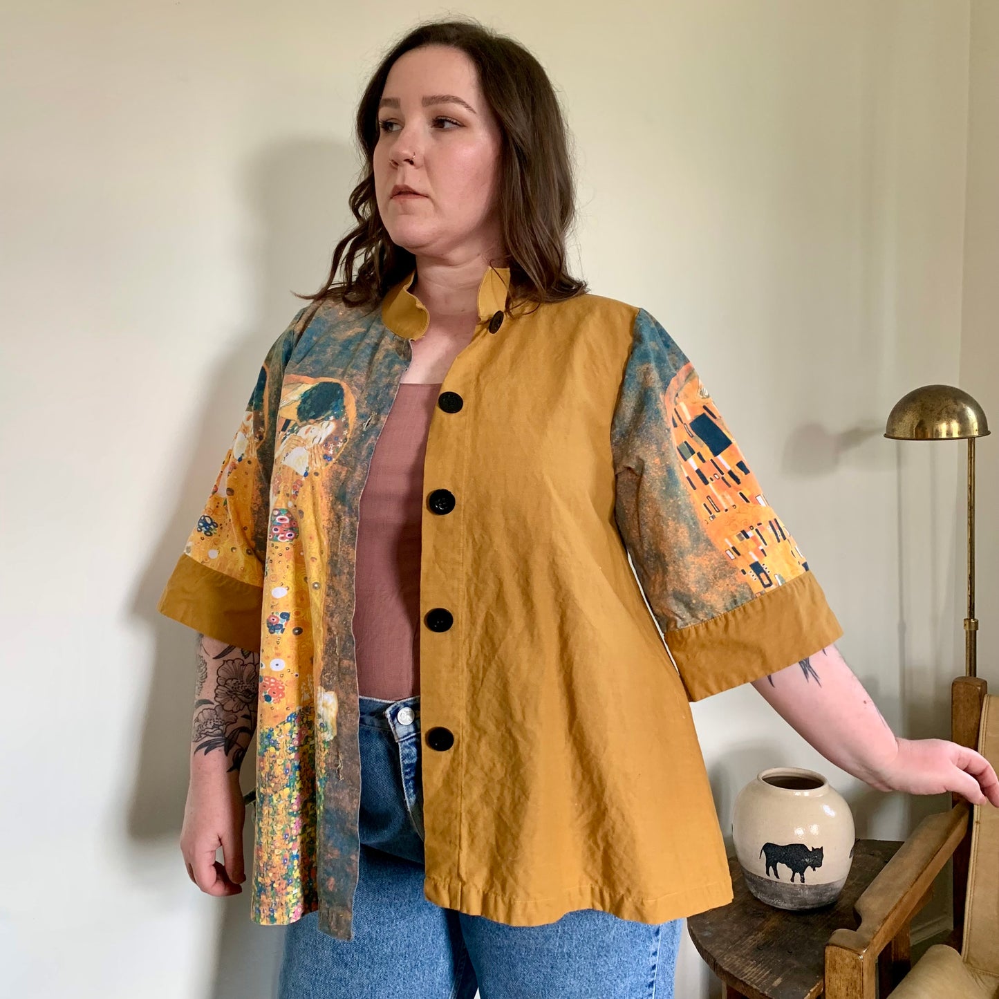 Gustav Klimt Cotton Chore Coat (S-XL)