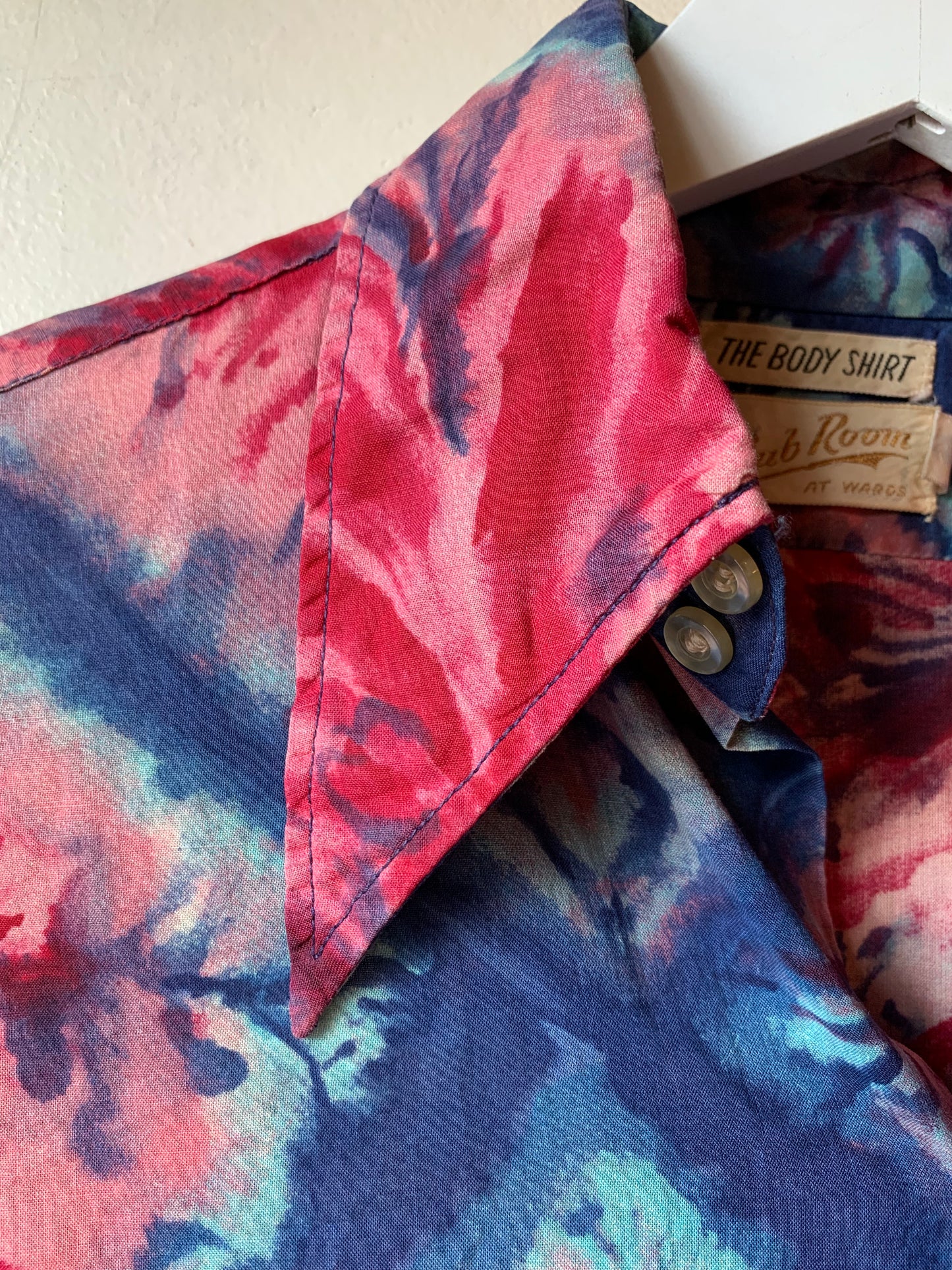 60s/70s Tie Dye Button Up (S/M)