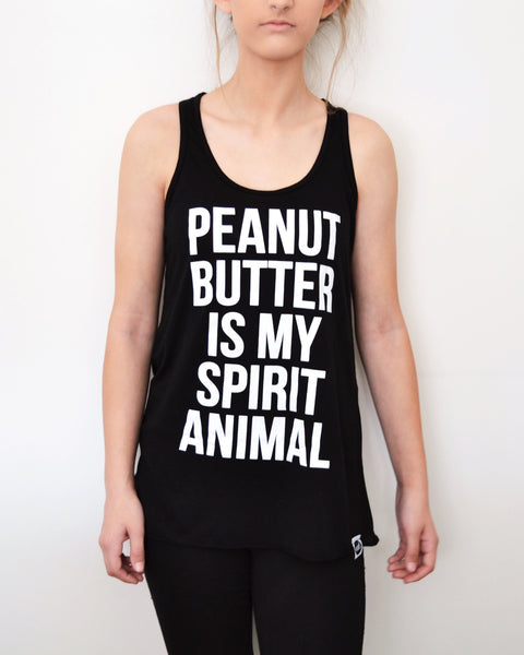 Peanut Butter is my Spirit Animal Tank Top | Highest Quality | EAT Healthy  Designs