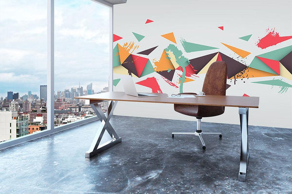 Abstract texture with triangles Wall Mural Wallpaper