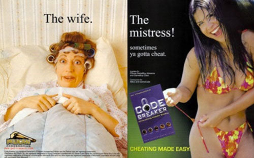 Cheating made easy vintage ad