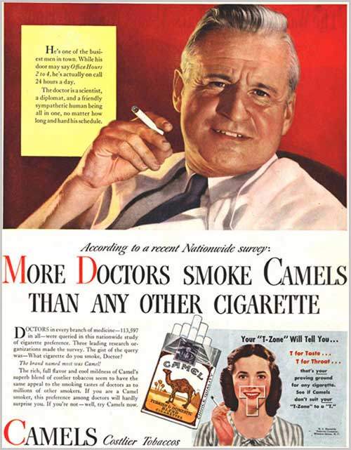 Doctors smoke Camels Vintage advert