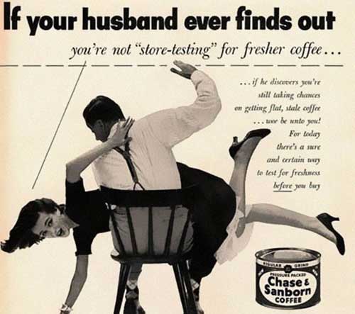 If your husband ever finds out vintage ad