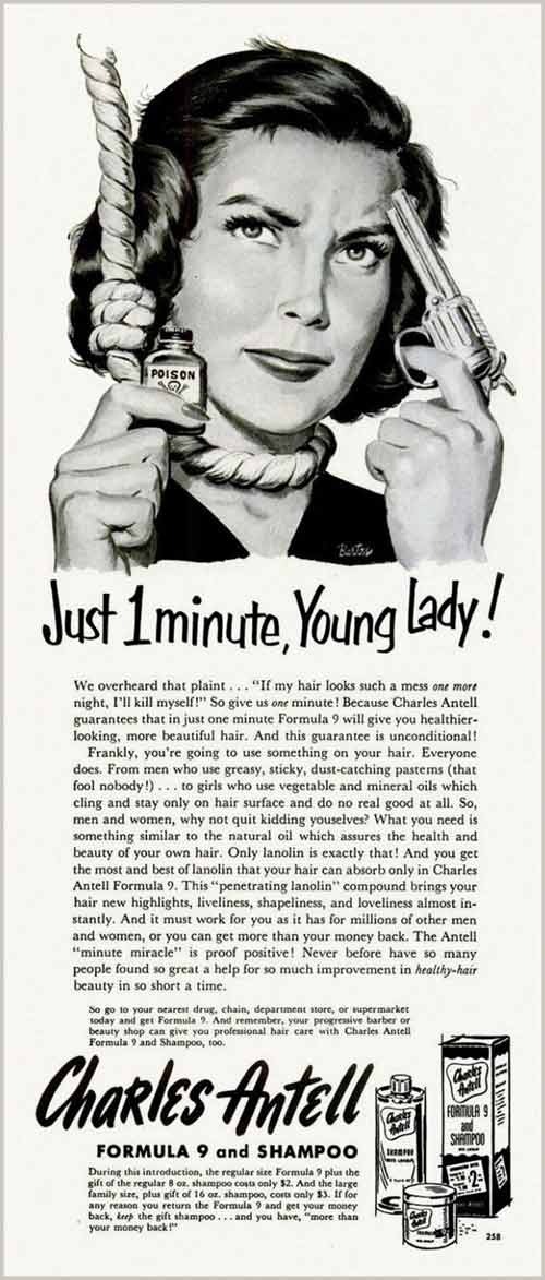 Just one minute young lady