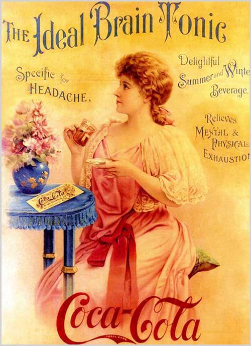 The ideal brain tonic vintage ad
