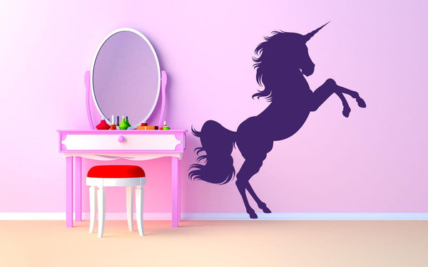 Unicorn Jumping Wall Sticker