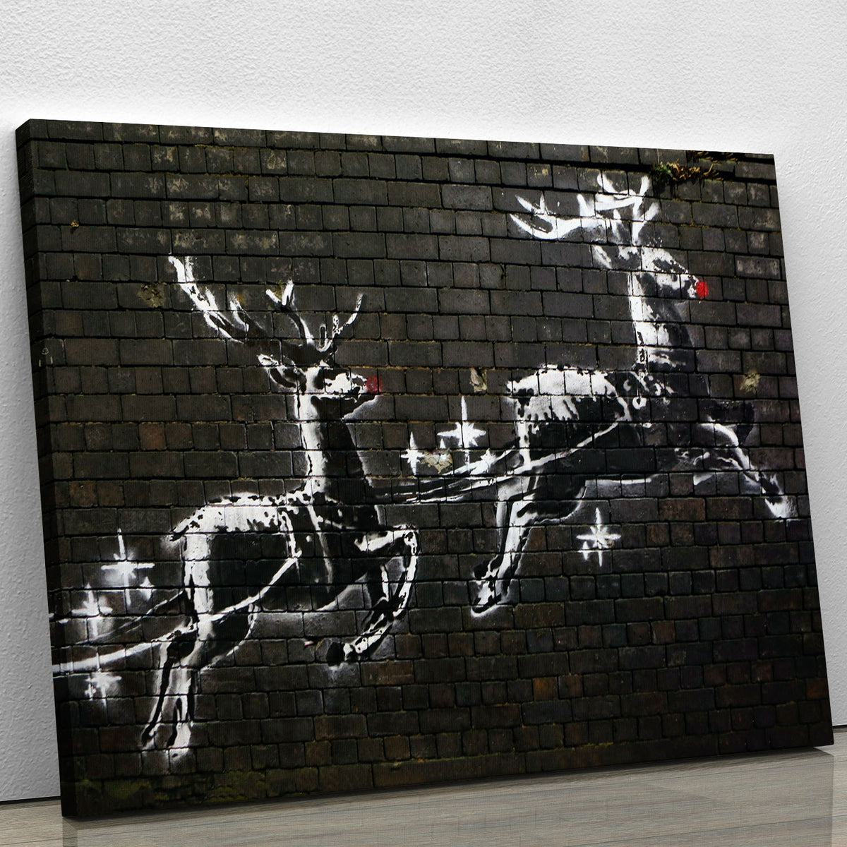 Banksy Christmas Canvas Print or Poster Canvas Art Rocks