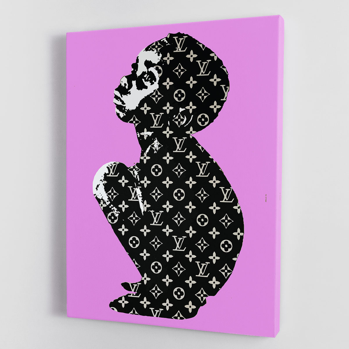 LOUIS VUITTON Pink Canvas Art Print by Art Mirano