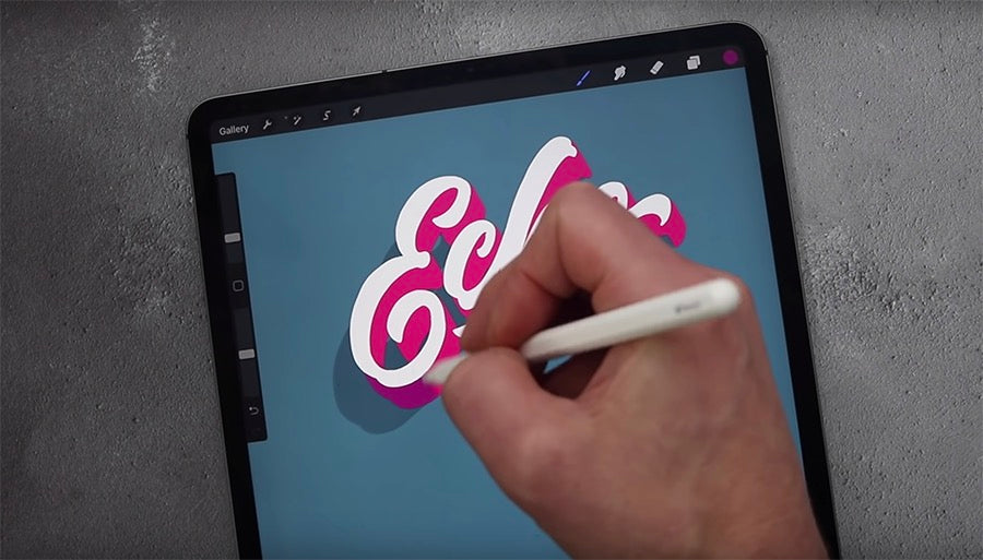 3d-Lettering-Procreate