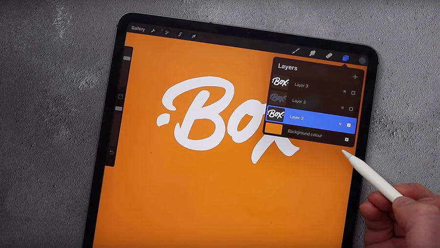 3D Lettering in Procreate