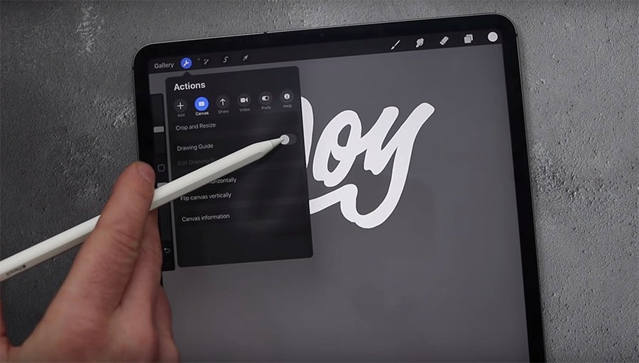 3D Lettering in Procreate