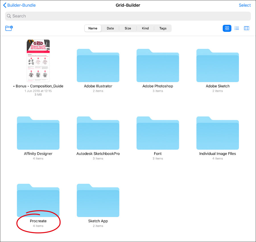 files-app-procreate-folder