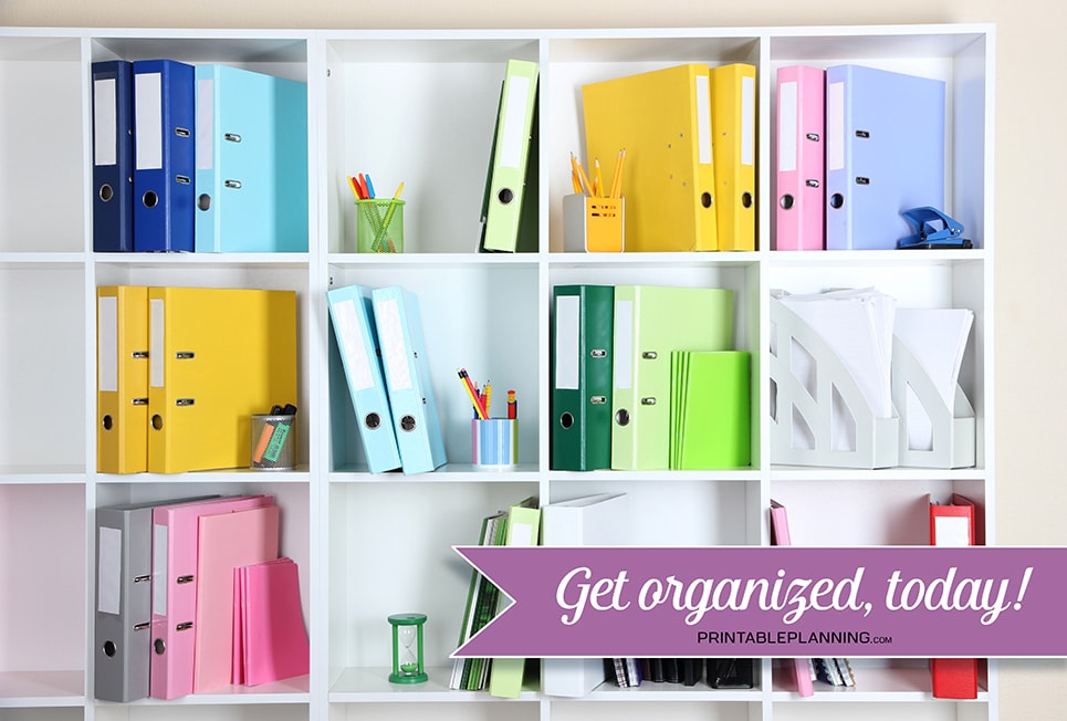 Printable Planning - Get Organized