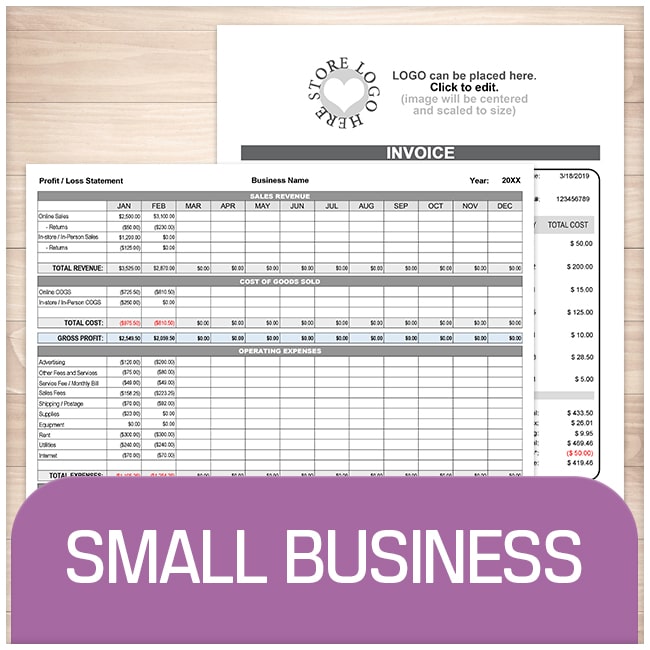 Small Business Sheets and Forms at Printable Planning