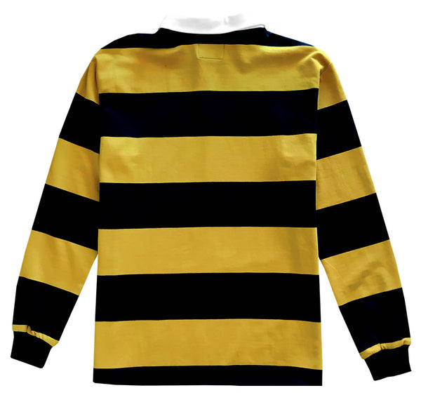 yellow black striped top