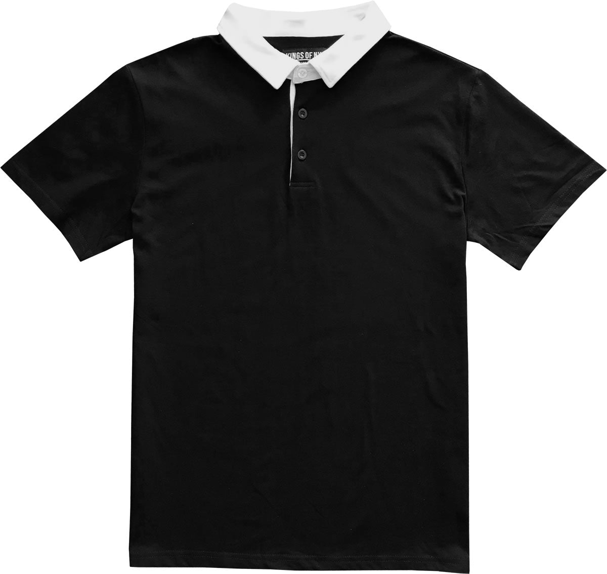 mens black shirt with white collar