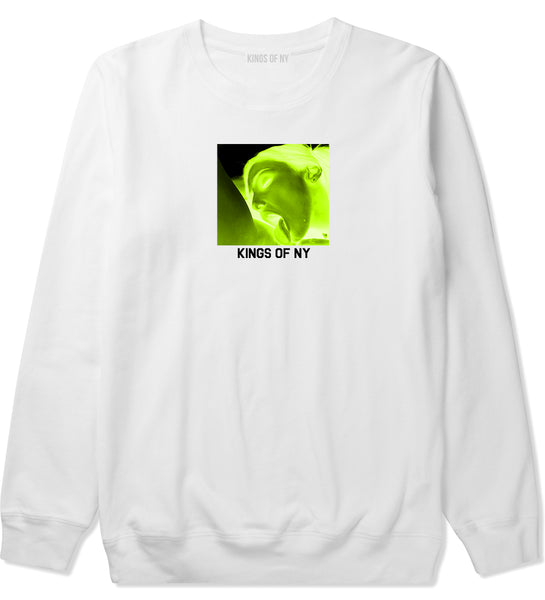 neon yellow crew neck sweatshirt