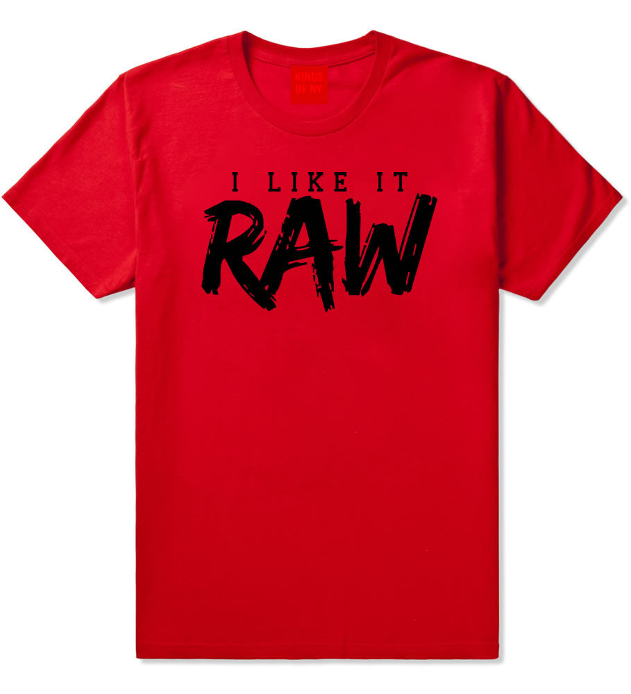 red raw shirt