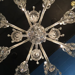 crystal chandelier from beneath