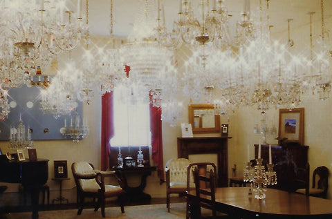 1980s chandelier showroom