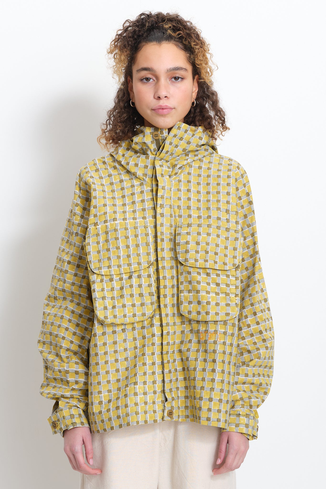 Forager Jacket - Mustard Check Block