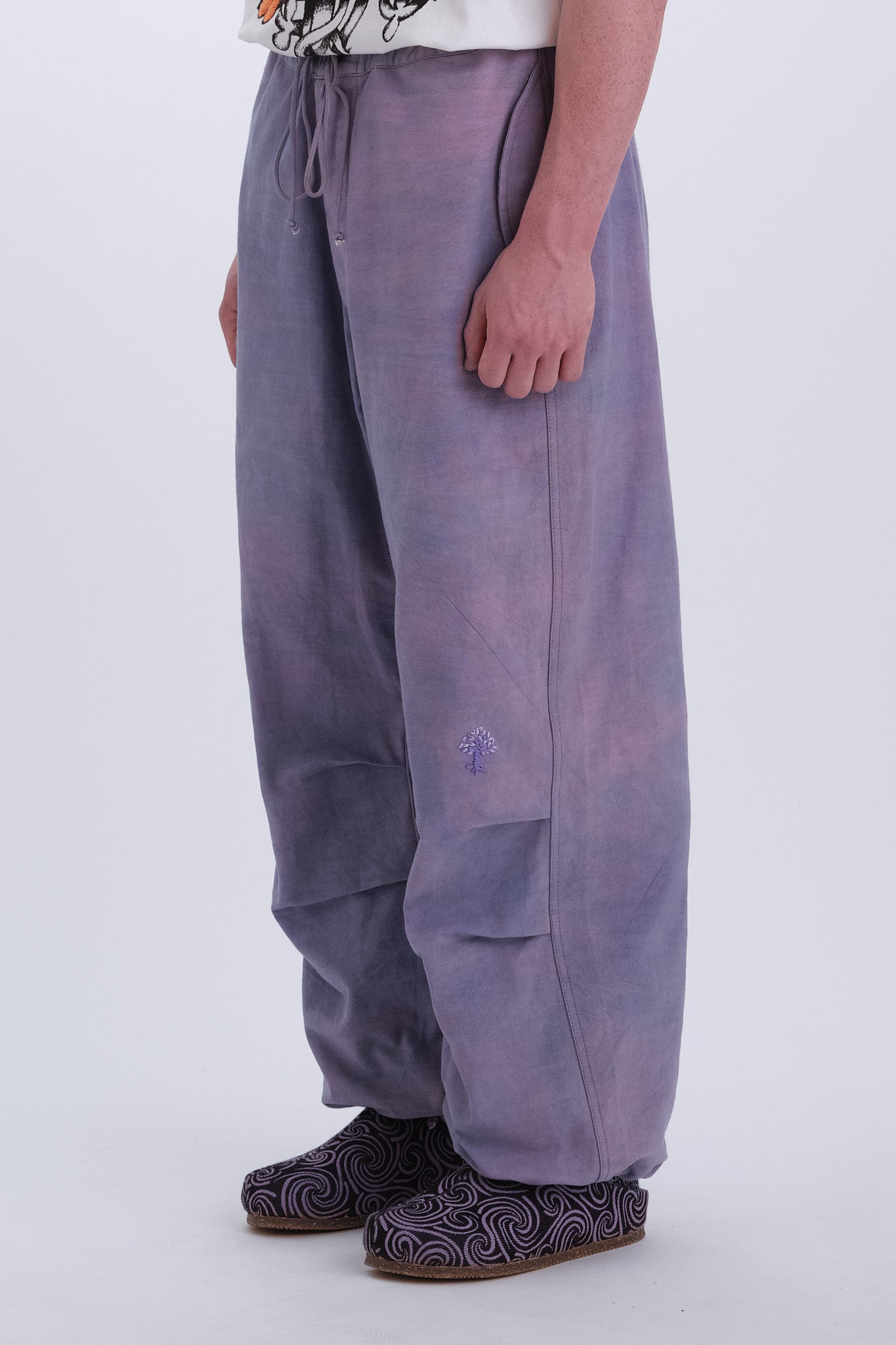 story mfg. Paco Drawstring Pant Purple-